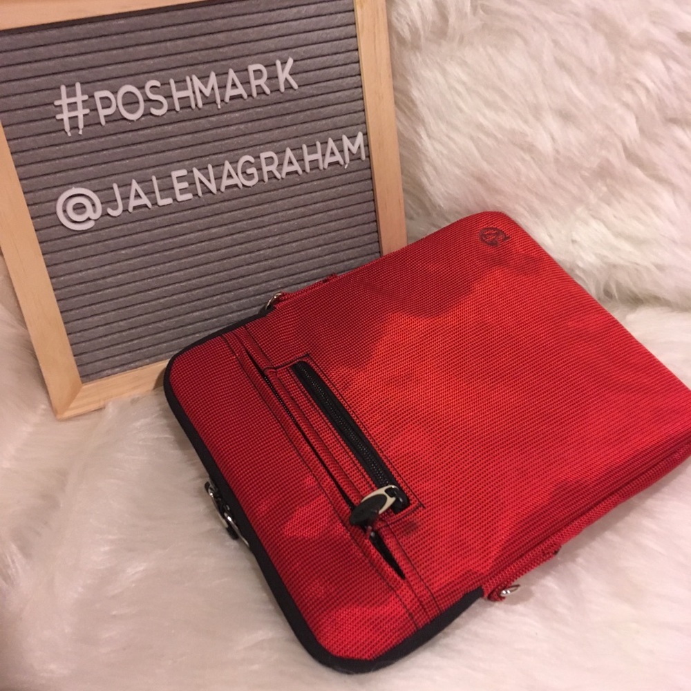 Red tablet iPad padded case